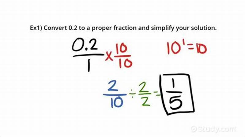 Convert Decimal To Fraction In Simplest Form