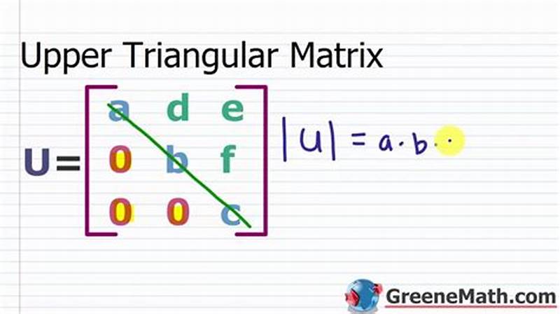 Convert Matrix To Upper Triangular Form Calculator