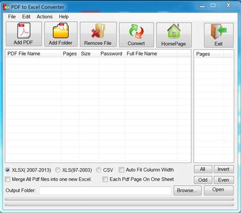 Convert PDF to Excel