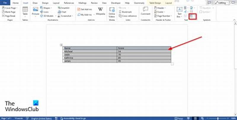 Convert Table To Chart In Word