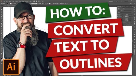 Convert Text to Outlines Illustrator