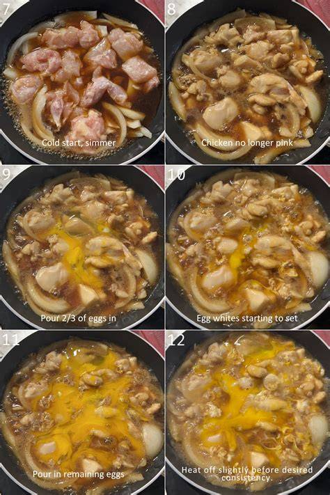 Cooking Oyakodon step by step