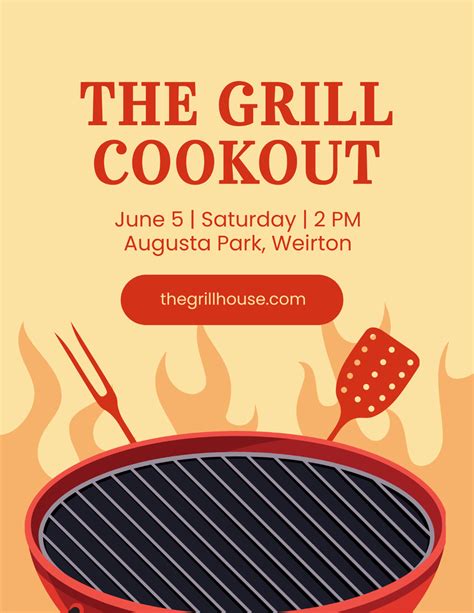 Cookout Flyer Template