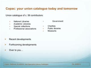Copac Library Catalogue