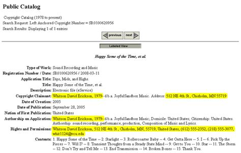 Copyright Public Catalog
