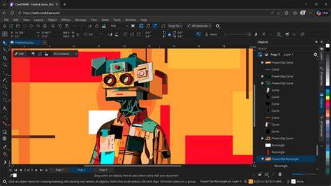 CorelDRAW Software Interface