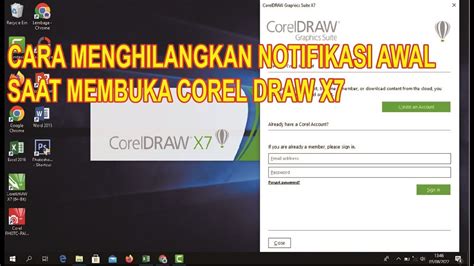 CorelDRAW X7 error saat membuka