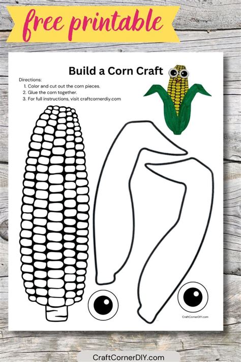 Corn Craft Printable