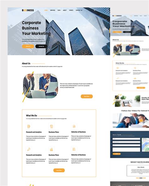 Corporate Website Design Templates