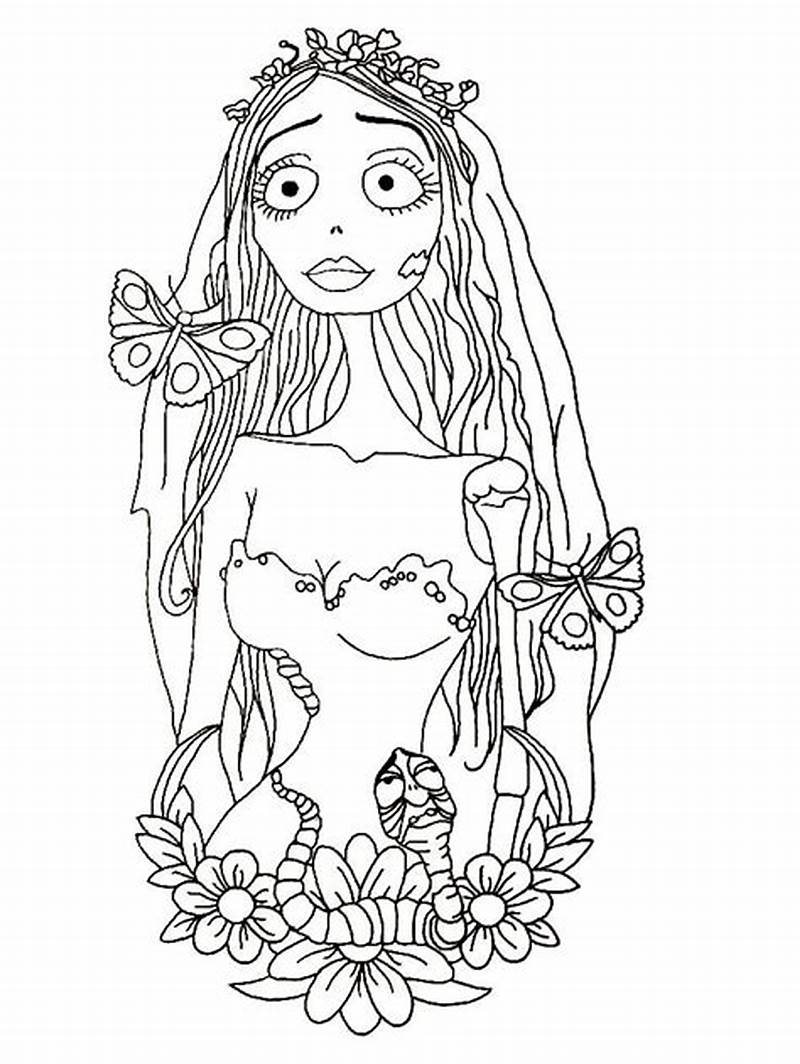 Corpse Bride Printable Coloring Pages