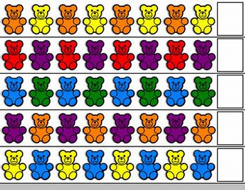 Counting Bears Printable Pattern Cards