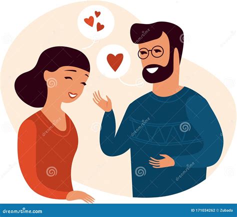 Couple Talking Illustration