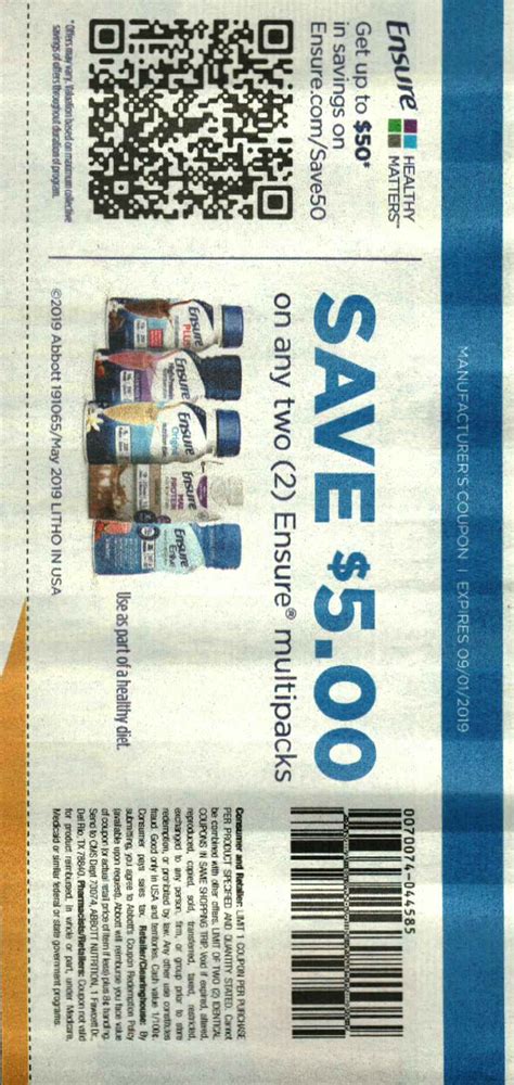 Coupon For Ensure Printable