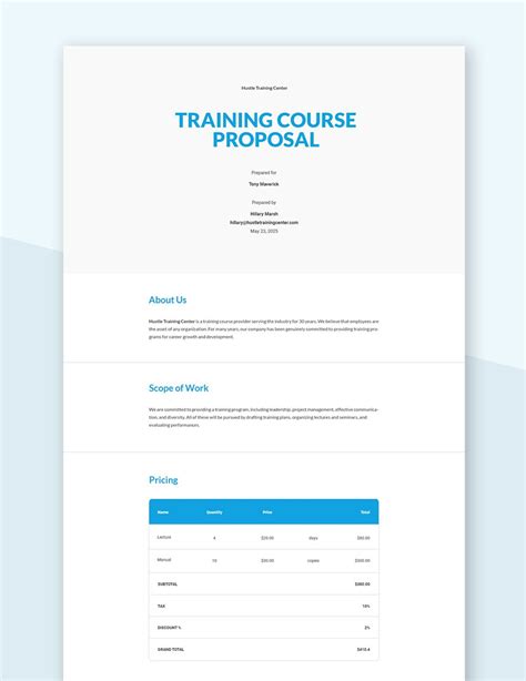 Course Proposal Template