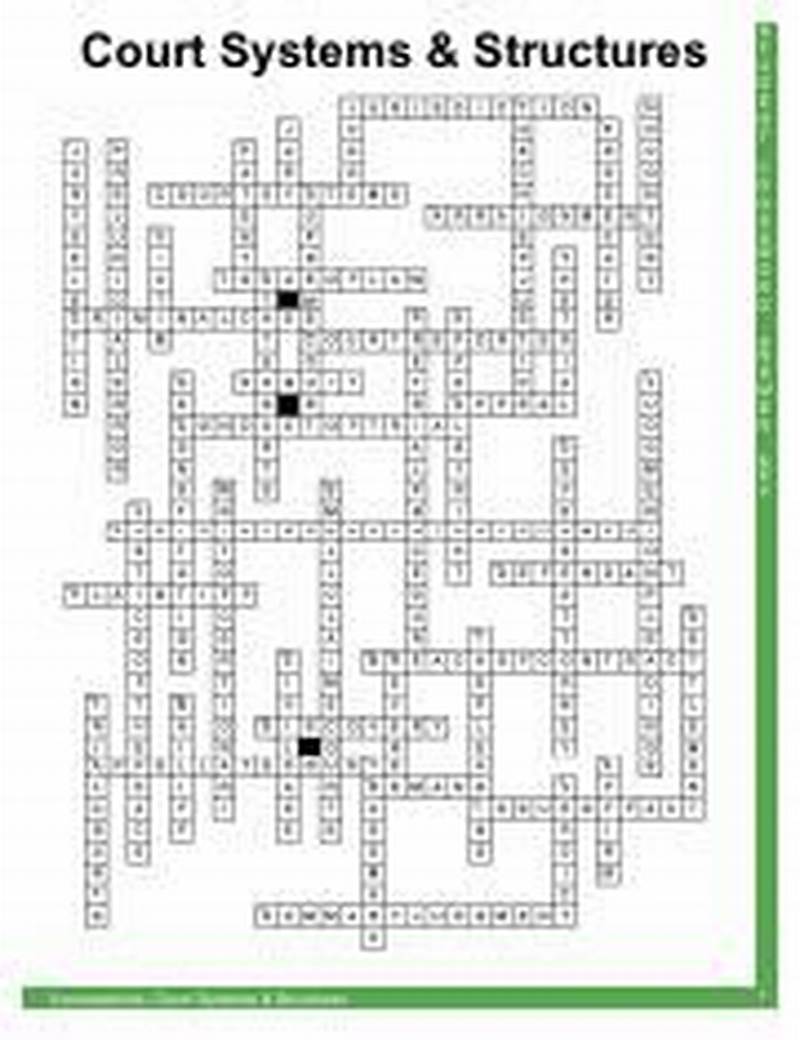 Court Systems And Structures Crossword Answer Key