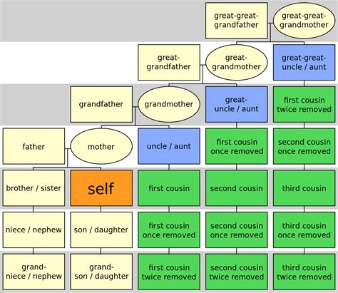 Cousins Family Chart