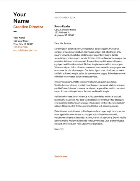 Cover Letter Templates Google Docs