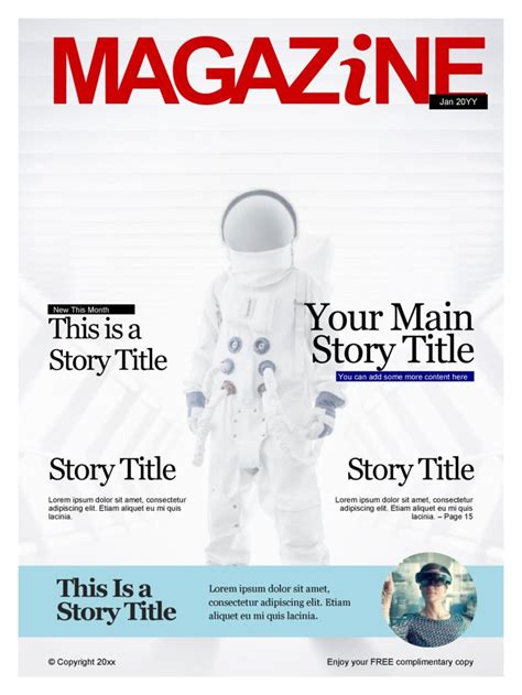 Cover Magazine Template