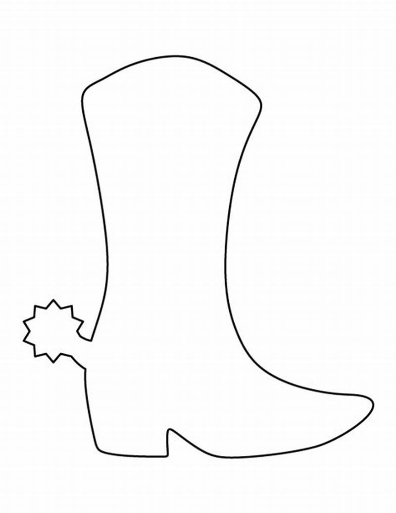 Cowboy Boot Pattern Printable