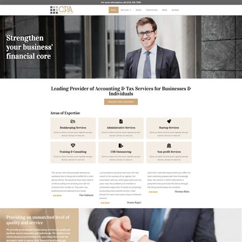 Cpa Website Template