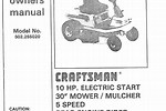 Craftsman R110 Manual