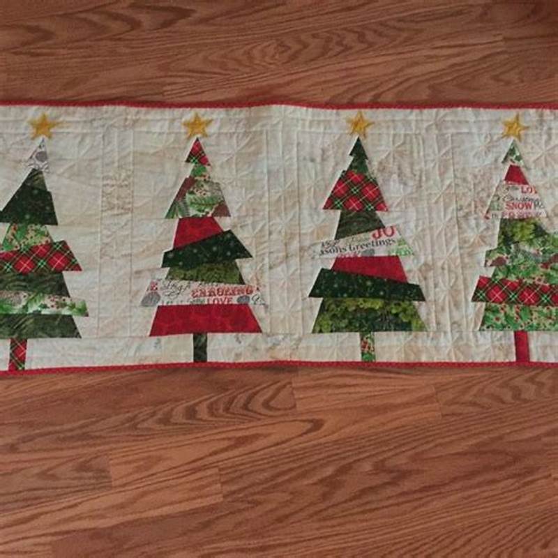 Crazy Christmas Tree Table Runner Pattern