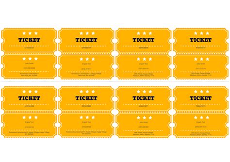 Create A Ticket Template