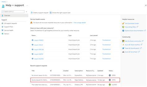 Create Azure Support Ticket for Storage Recovery