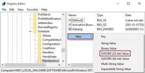 Create DWORD Value