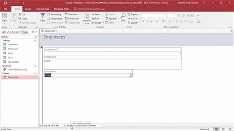 Create Data Entry Form In Access