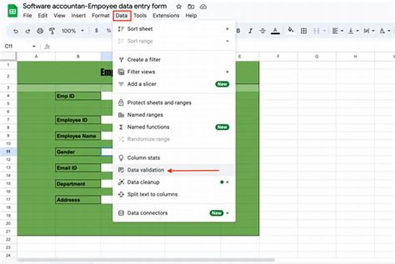 Create Data Entry Form In Google Sheets