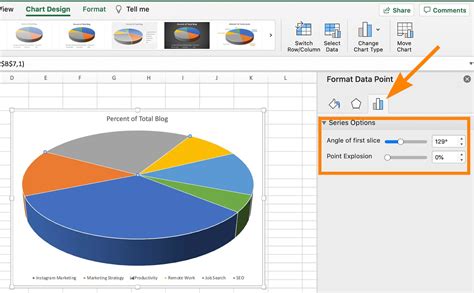 Create Excel Pie Chart