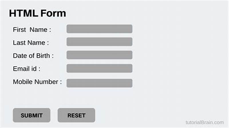 Create Form In Html
