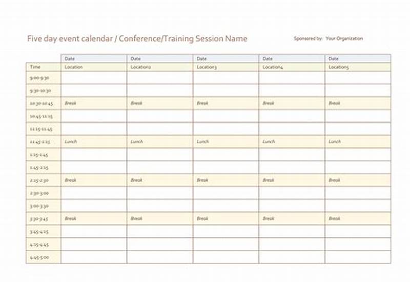 Create Printable Calendar With Events