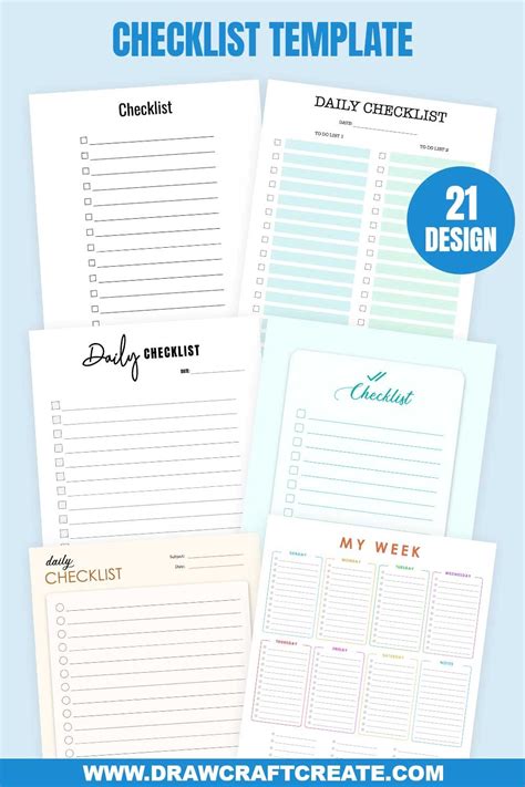Create Printable Checklist