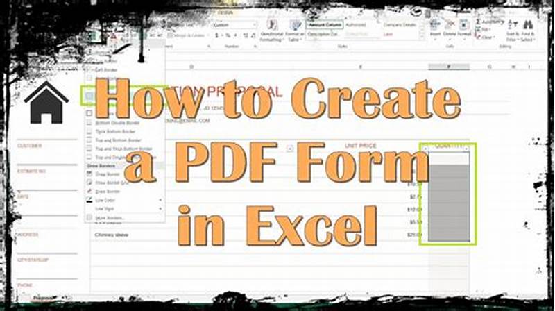 Create Printable Form In Excel