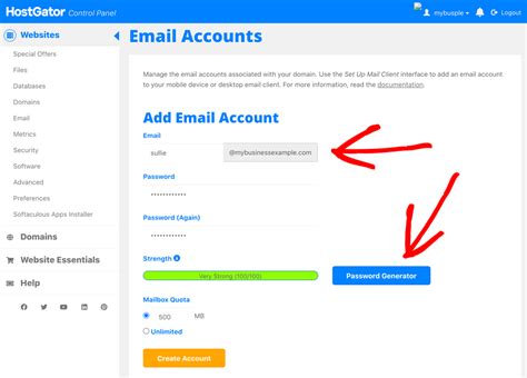 Create an Account using your Email Address