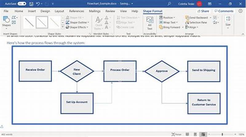 Creating A Process Flow Chart In Word
