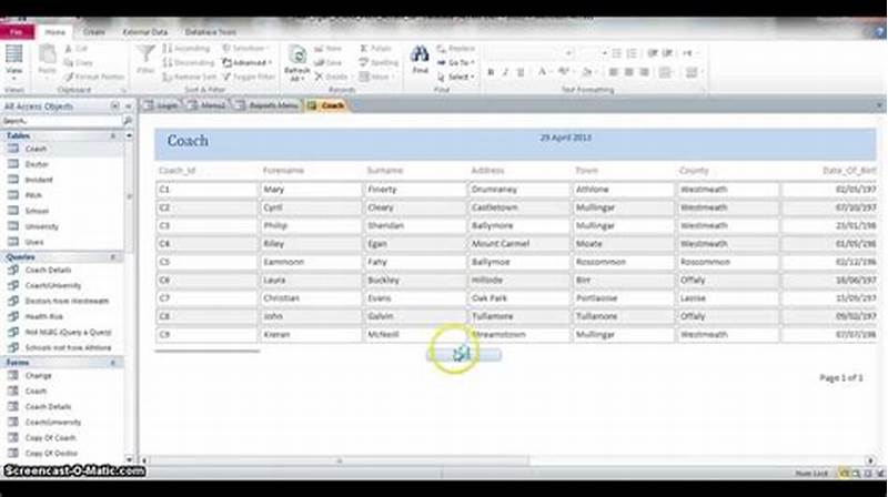 Creating Catalog Using Ms Access 2010