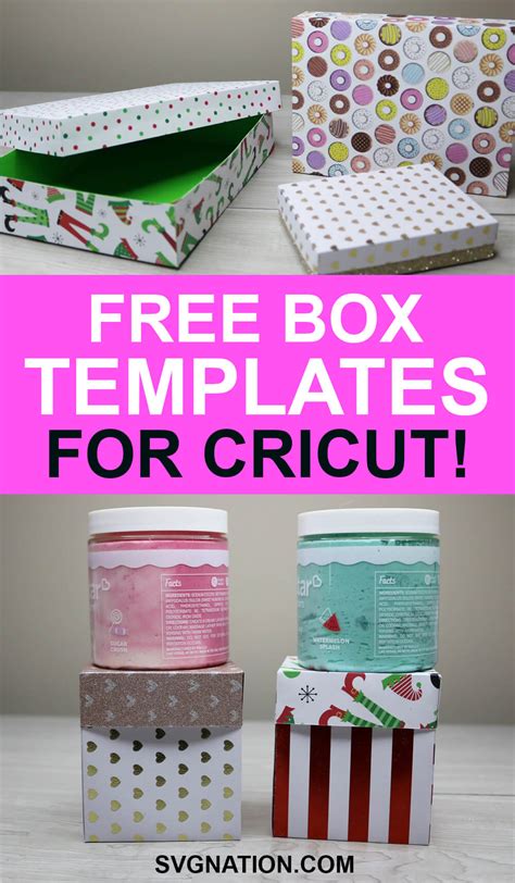 Cricut Box Template