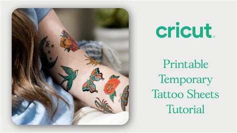 Cricut Printable Temporary Tattoo Sheets