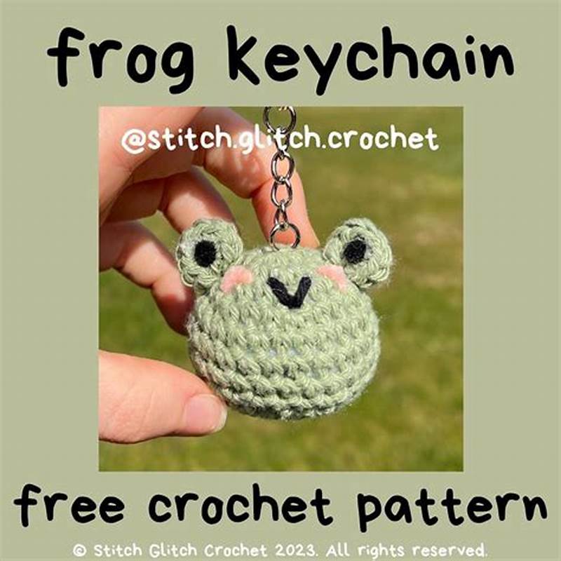 Crochet Frog Keychain Pattern
