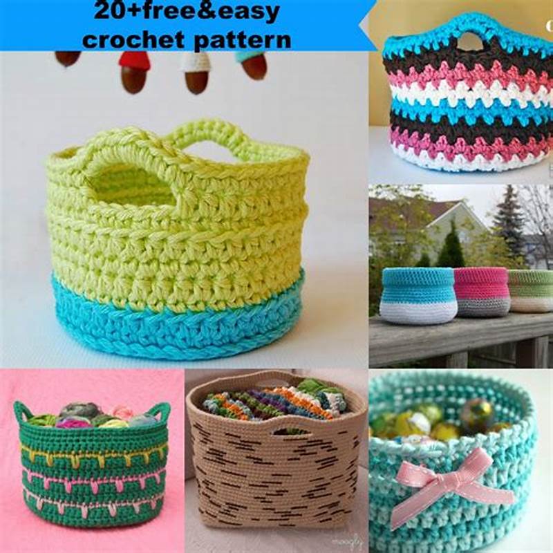 Crocheted Baskets Pattern