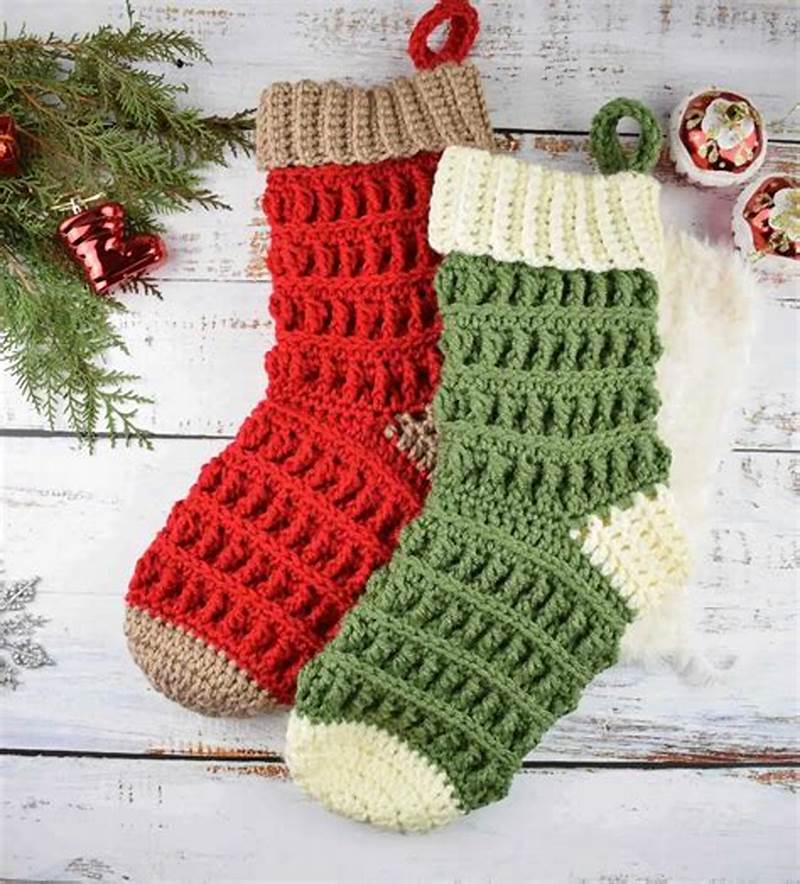 Crocheted Christmas Stocking Pattern