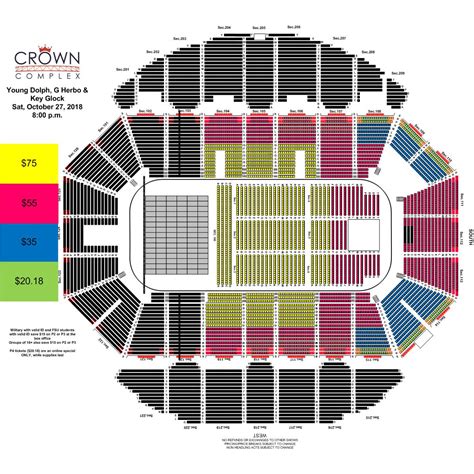 Crown Coliseum Fayetteville Nc Seating Chart