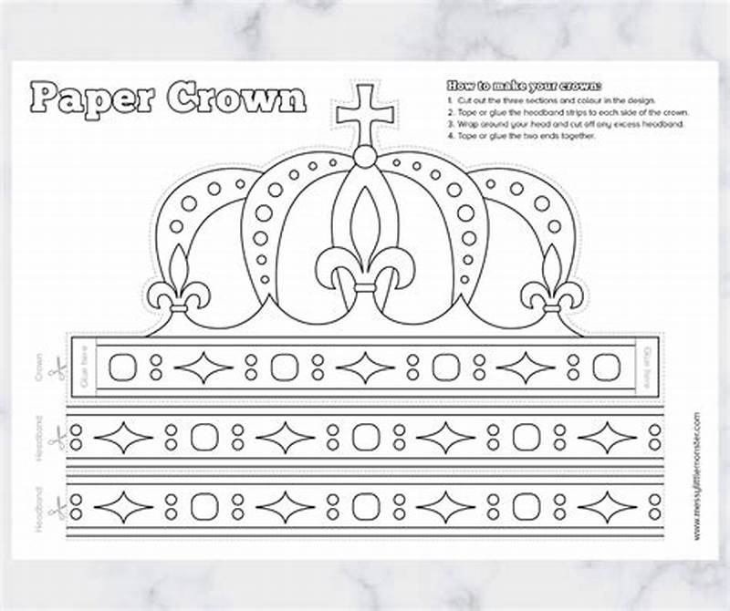 Crown Printable Pattern