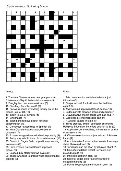 Cryptic Crossword Keep at It