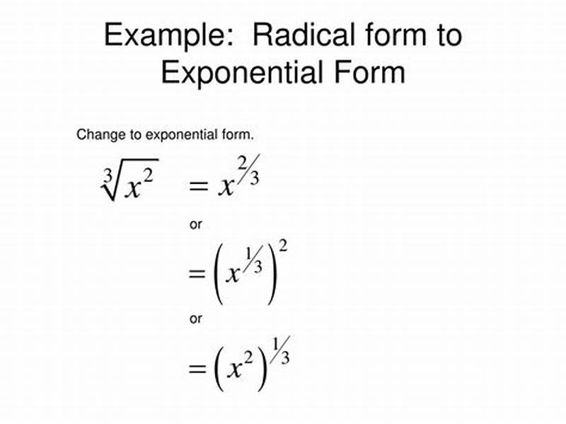 Cube Root In Exponential Form