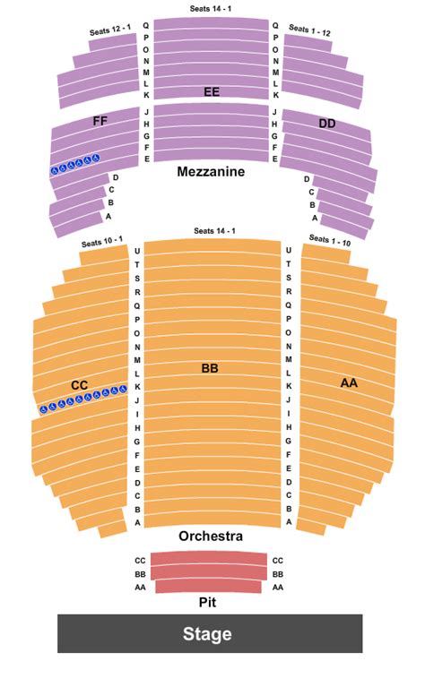 Cullen Theater Seating Chart