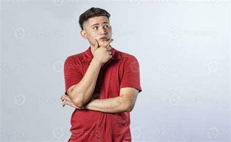 Curious person wondering